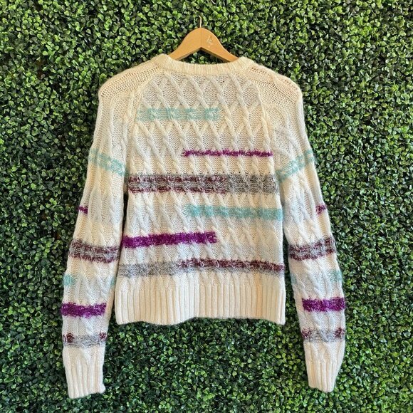 Tanya Taylor Lora Stripe Knit Jumper Sweater Top XS - Picture 9 of 9